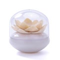 Holder Cotton Swab Organizer Lotus Shape Swab Cosmetic Storage Bathroom Decor
