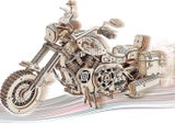 3d Wooden Motorcycle Puzzle - Wooden Model Car Kit 1:8 Scale Cruiser Motorcycl