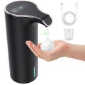 Automatic Soap Dispenser Black, Foam Soap Dispenser Rechargeable Non-contact Aut
