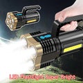1500000lm Led Flashlight-super Bright Torch-usb Rechargeable Lamp-high Powered