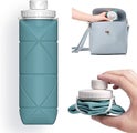 Water Bottle Silicone Foldable Travel Water Bottle For Gym Hiking Camping Ligh