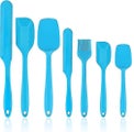 Spatula 7 Piece Set - Silicone Kitchen Utensils Spatulas for Cooking, Baking, an