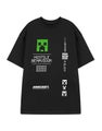 Minecraft Black Short Sleeved T-Shirt (Mens)