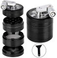 4-layer Grinder, 4-layer Zinc Alloy Manual Grinder, With 3-chamber Handle, For H