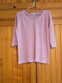 Pink Linen Short Sleeve Top