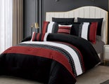 7p LIVEINSTYLE OVERSIZED EMBROIDERED COMFORTER set SUPER KING #5