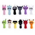 12Pcs Game Plush Toys Soft Stuffed Animal Pillow Figure Doll for Adult Kids-A