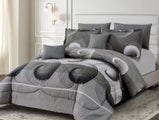 7p LIVEINSTYLE PRINTED COMFORTER set KING #11