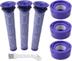 6-piece vacuum cleaner filter replacement kit for Dyson V7, V8 and V8 cord-fr