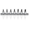 Koken 1/4" Dr Torx Socket Set On Rail - 7pc T10-T40
