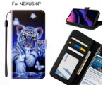 NEXUS 6P case leather wallet case printed ID