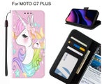MOTO G7 PLUS case leather wallet case printed ID