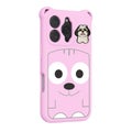 iPhone 16 Pro (6.3") Soft EVA Cartoon Puppy Phone Case (Pink)