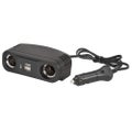 Cigarette Lighter Plug With Extended Lead Accessory Sockets And Usb Sockets