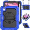iPad Mini 7 8.3 Inch 2024 Hand Strap Stand Case-Blue Black