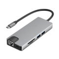 TW9R 9 in 1 Network Interfaces with Micro SD / SD Card Slots (Grey) - GRAY