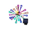 Outdoor String Lights Solar Garden Water Drop Shape 10M 100 Led Decoration