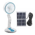 LED Lamp+Solar Panel 4 Color7-inch Solar Quiet Desk Blue