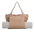 Yoga Pilates Mat Storage Bag Shoulder Handbag with Yoga Mat Carrier Pocket
