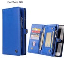 Moto G9 Case Retro leather case multi cards cash pocket