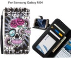 Samsung Galaxy M54 case 3 card leather wallet case printed ID