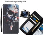 Samsung Galaxy M54 case 3 card leather wallet case printed ID