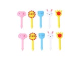 6-20 Pcs Animal Fruit Fork Food Grade Plastic Mini Cartoon Dessert Accessories