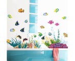 Under The Sea Wall Decals Coral Reef and Seaweed, Ocean Wall Decals Sticker