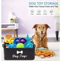 Felt Pet Toy Box,Dog Toy Box, Storage Basket Chest Organizer