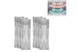 6Pcs 2M Fringe Backdrop Curtain Photo Booth Props Celebration Party Decoration-S