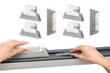 2Pcs Home Handheld Window Groove Door Rail Cleaning Brush Dust Cleaner Kitchen