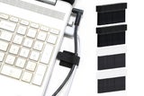 100Pcs Black Strap Cable Ties Hook and Loop Strap Cable Organizer Cord Ties