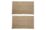 Waffle Bath Mat Cushioned Non Slip Bathroom Rug for Floor Standing Mat-Brown