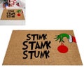Christmas Door Mat Grinch Hand Welcome Floor Rug Winter Holiday Doormats for Chr