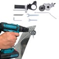 Electric Drill Plate Cutter DIY Metal Drill Attachment for Cutting Iron Steel -U