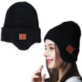 Bluetooth Beanie Wireless Bluetooth Headphone Beanie -Black