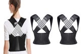 2Pcs Adjustable Posture Corrector Low Back Support Shoulder Brace Belt For Women