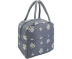Floral Lunch Bag Work School,Cute Daisy Insulated Lunch Tote Bag