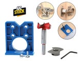 Hinge Jig Drill Guide 35mm Concealed Drilling Tool Set Kit