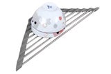 Triangle Roll Up Dish Drying Rack for Sink Stainless Steel Drainer -Grey