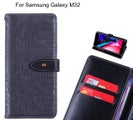 Samsung Galaxy M32 case croco pattern leather wallet case