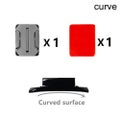 10 curved sticky gopro action camera mount
