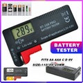 Digital Universal Battery Tester Fits AA AAA C D 9V and Button Cells LCD Display
