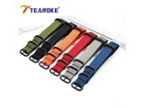 Heavy Duty Zulu Nylon Watchband Strap 18mm 20mm 22mm 24mm Stainless Steel Ring