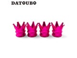 DATOUBO 4pcs New Arrive Colorful Aluminum Crown Car Tire Valve Stem Caps Tyre