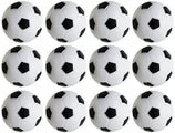 Foosball Table Football Replacement Mini Black And White Football - Set Of 12