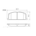 PREMIER Ceramic DB308 Brake Pads For TOYOTA COROLLA AE101R 1.6L 4AGE #CP308