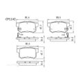 PREMIER Ceramic DB1142 Brake Pads For HONDA CIVIC TYPE R EP 2.0L K20A #CP1142