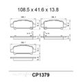 PREMIER Ceramic DB1379 Brake Pads For SUBARU IMPREZA GX, RX GC, G10 #CP1379