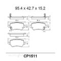 PREMIER Ceramic DB1511 Brake Pads For HOLDEN ASTRA CD, CITY TS #CP1511